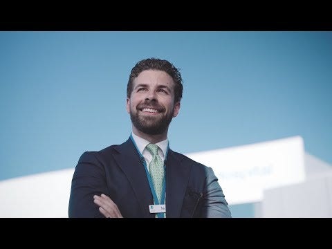 A YouTube video of graduate Nick McInnes talking about how he is using his MBA to transform healthcare