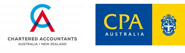 Chartered Accountants Australia & New Zealand and CPA Australia logos