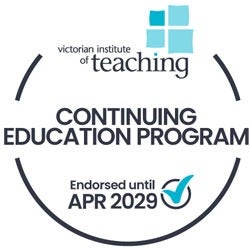 Victorian Institute of Teaching continuing education endorsement stamp until April 2029