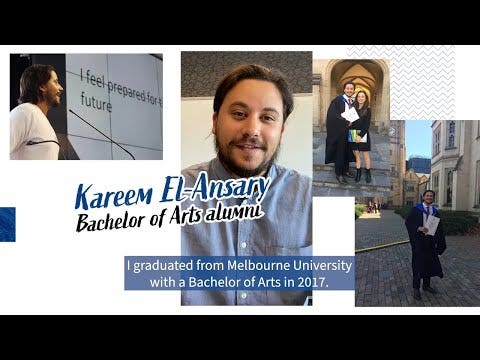 Graduate into industry: Kareem, Bachelor of Arts