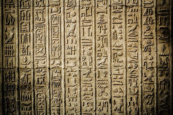 Egyptian hieroglyphics