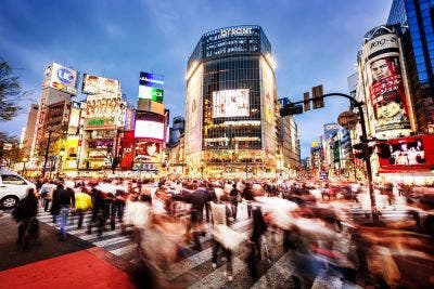 Shibuya Crossing In Tokyo, Japan