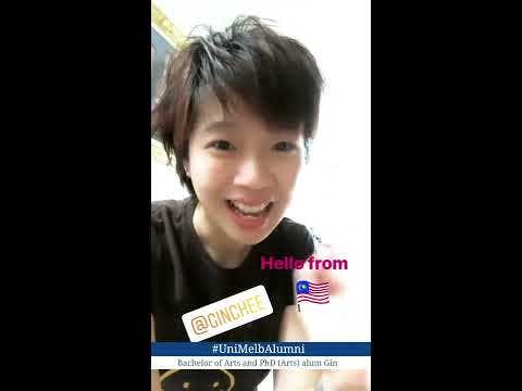video of Bachelor of Arts and PhD (Arts) alum Gin