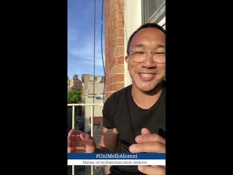 Video of Master of Architecture alum Andrew