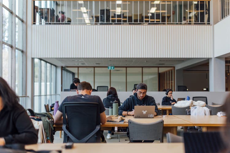Students on campus
