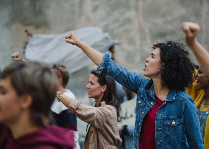 people in protest