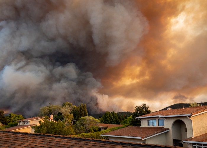 Burning house