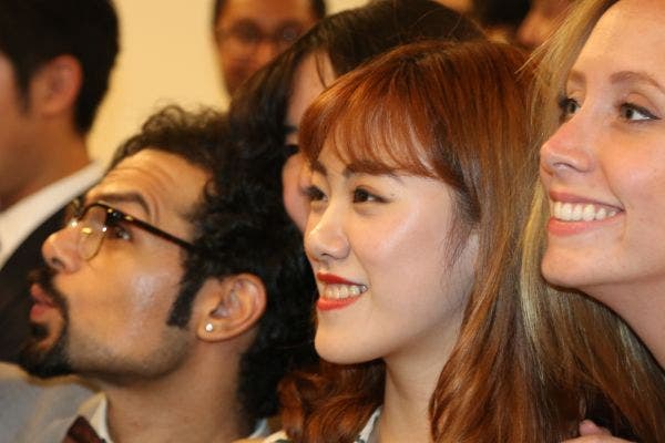 International students in a lecture