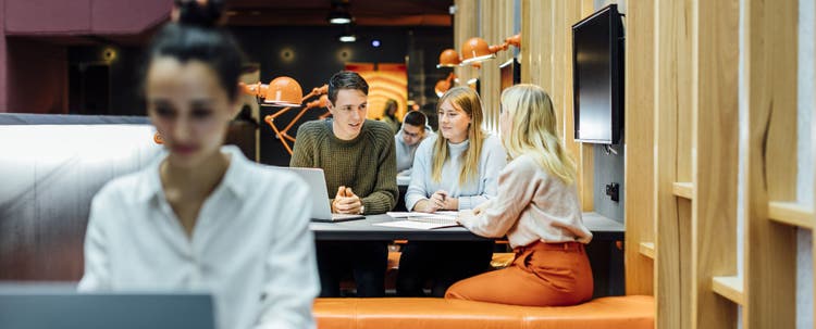 Image of Students working together